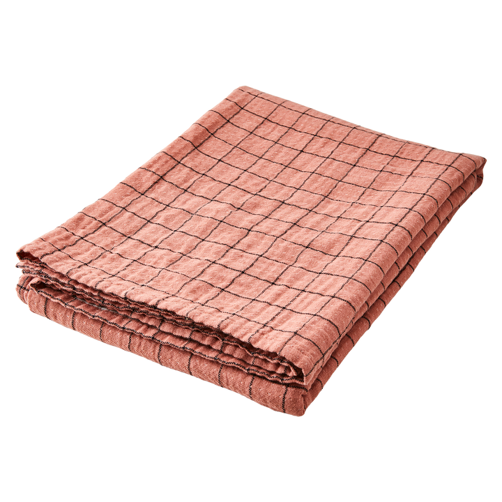 Affari of Sweden - ELSA Bordsduk, Korall/svart