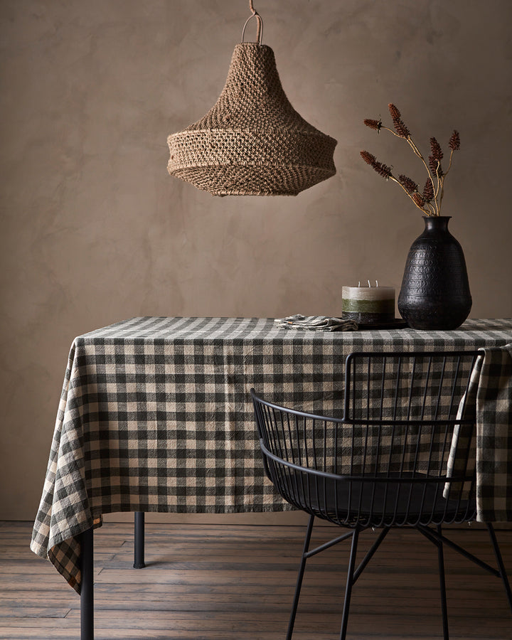 Affari of Sweden - INGRID Bordsduk, Grön/elfenben