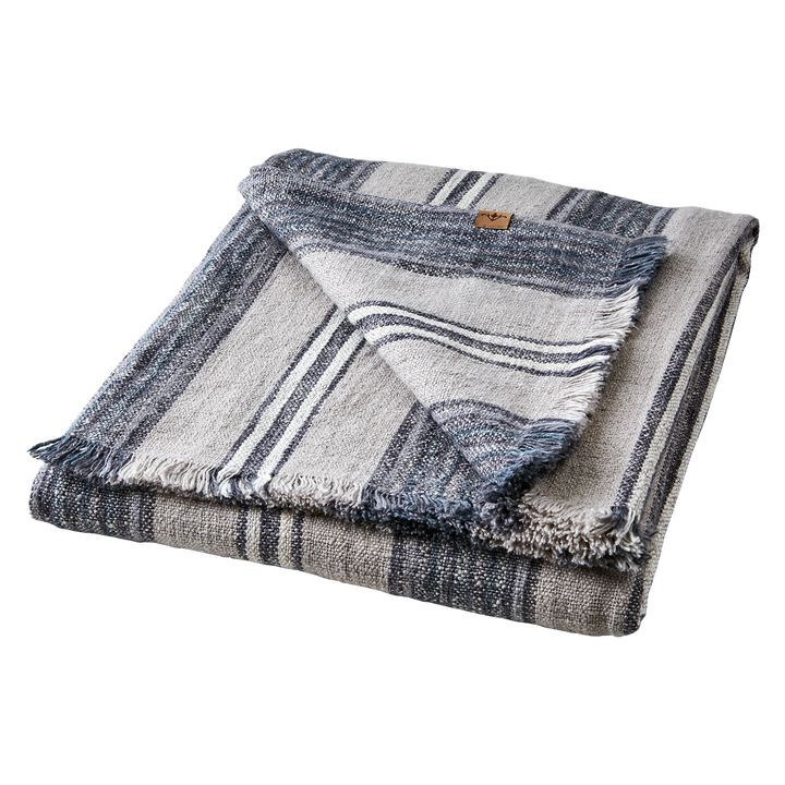 Affari of Sweden - HILDA Filt/duk, Grå/blå