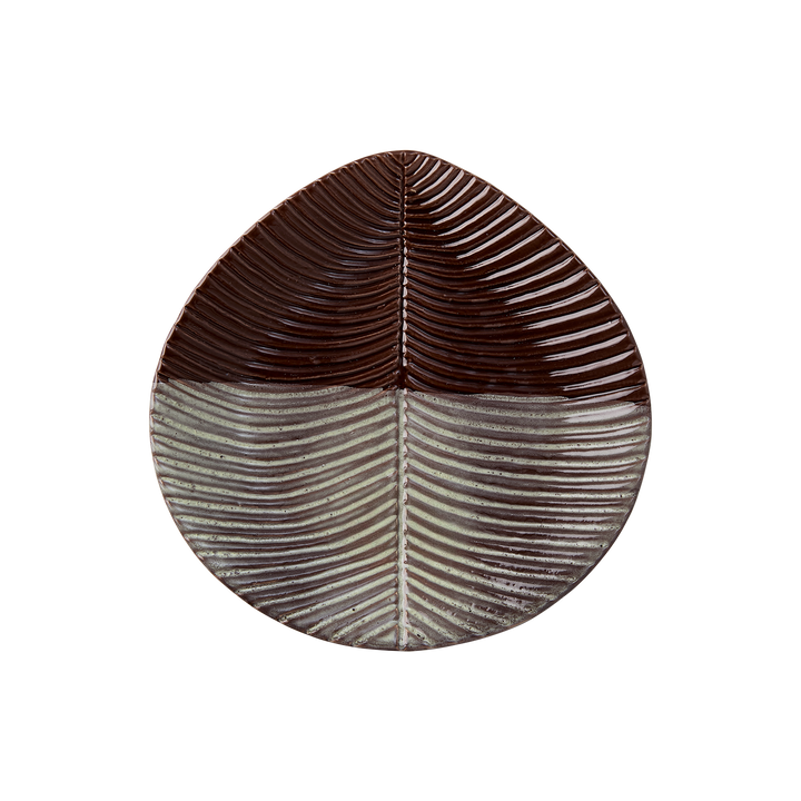 Affari of Sweden - VILLE Tallrik, Brun/elfenben (x6)