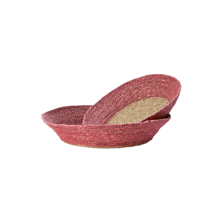 Affari of Sweden - LANDO Korg, set om 2, Rosa/natur