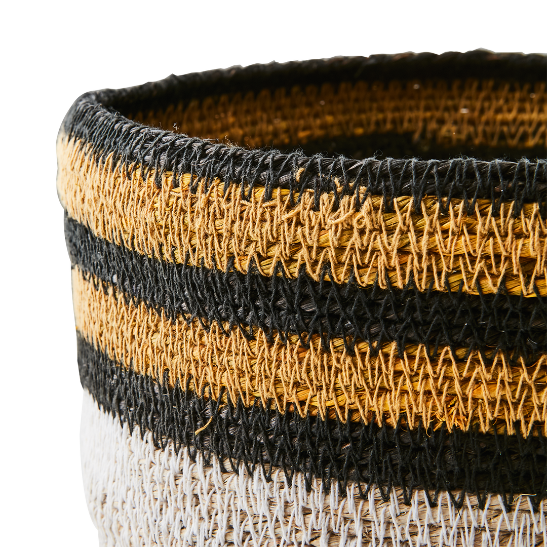 Affari of Sweden - MADIBA Korg, Svart/vit/senapsgul