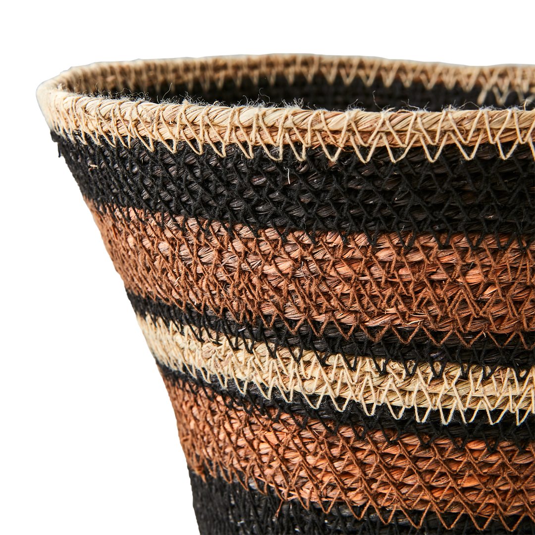 Affari of Sweden - MADIBA Korg, set om 3, Svart/brun/beige