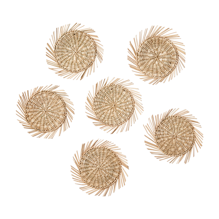 Affari of Sweden - SUNNY Glasunderlägg, set om 6, Natur