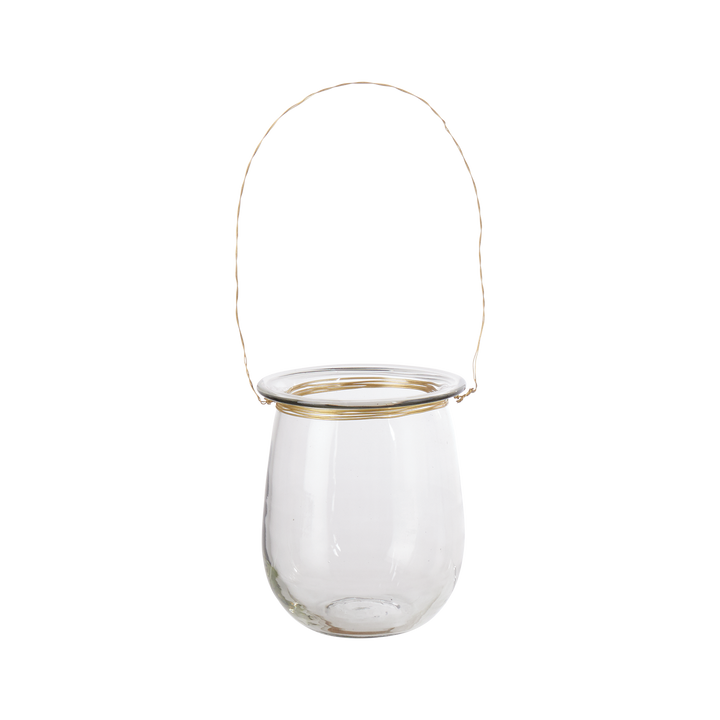 Affari of Sweden - NADJA Hängande värmeljushållare, Klar/mässingsfärgad