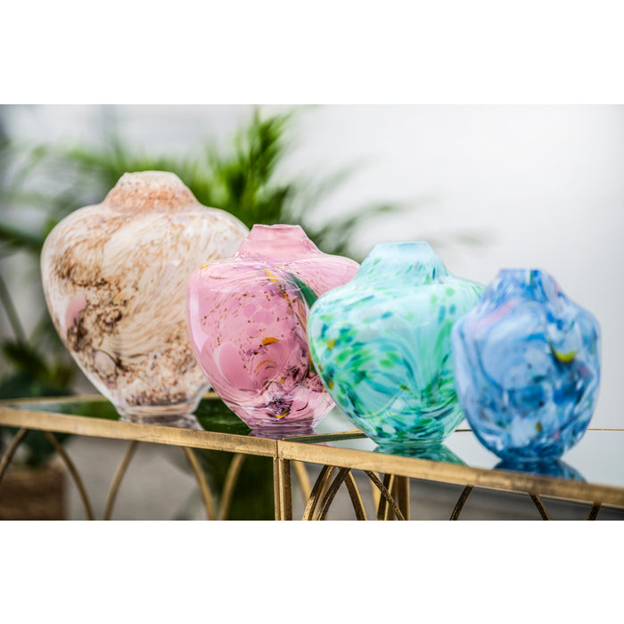 Magnor - Unik skulptur konstglas grön 24 cm