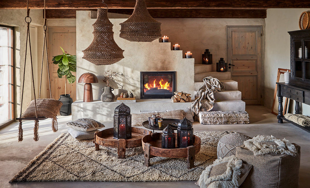 Affari of Sweden - MINNA Sittpuff, Beige/elfenben