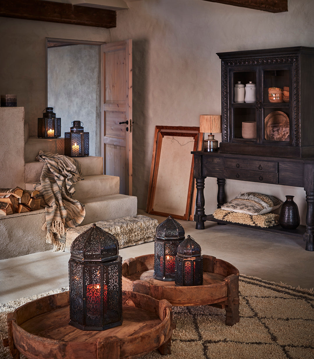 Affari of Sweden - CARVE Spegel, Brun