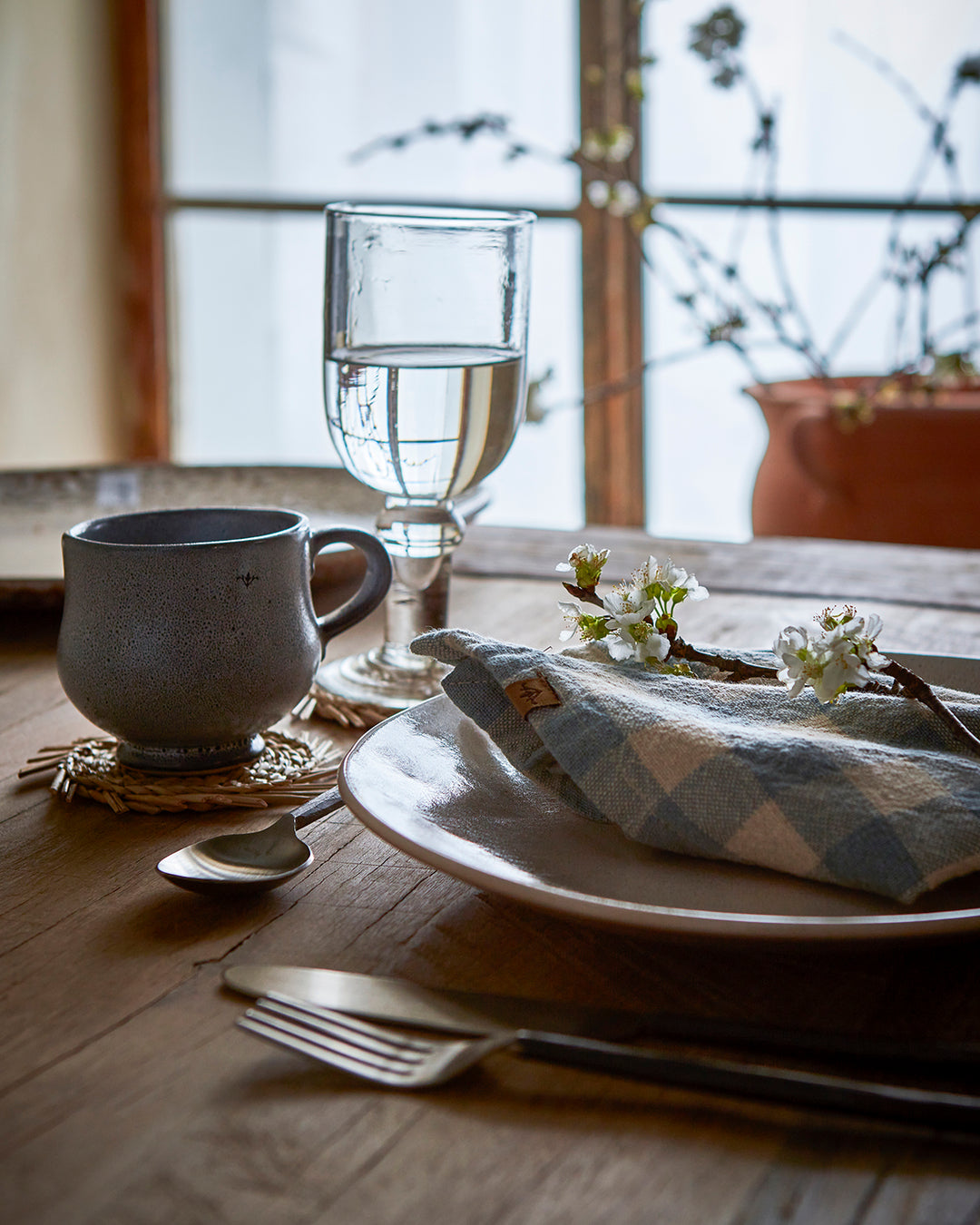 Affari of Sweden - INGRID Servett, Blå/elfenben