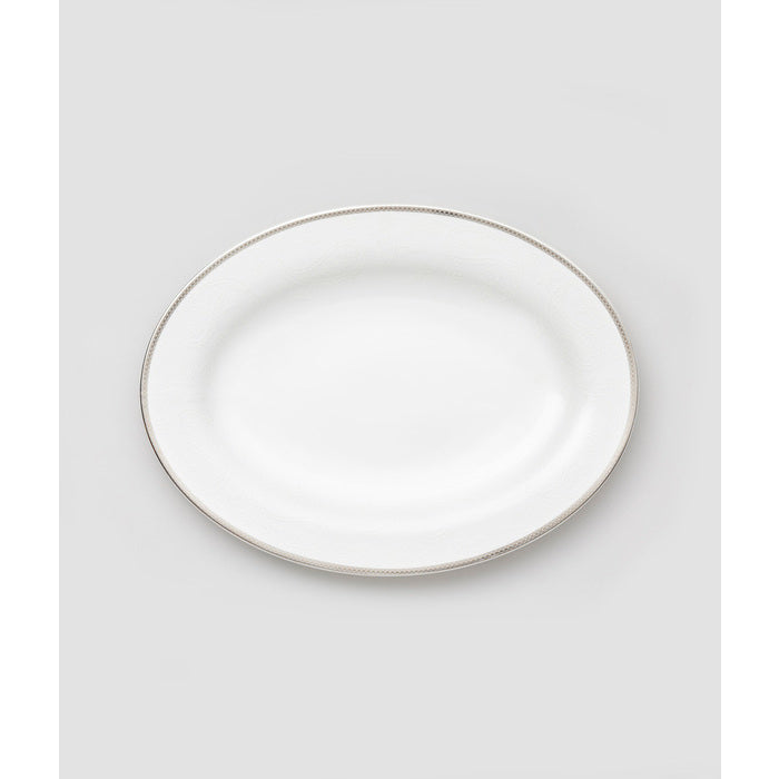 Royal Porcelain - Silver Paisley Ovalt fat 39 cm