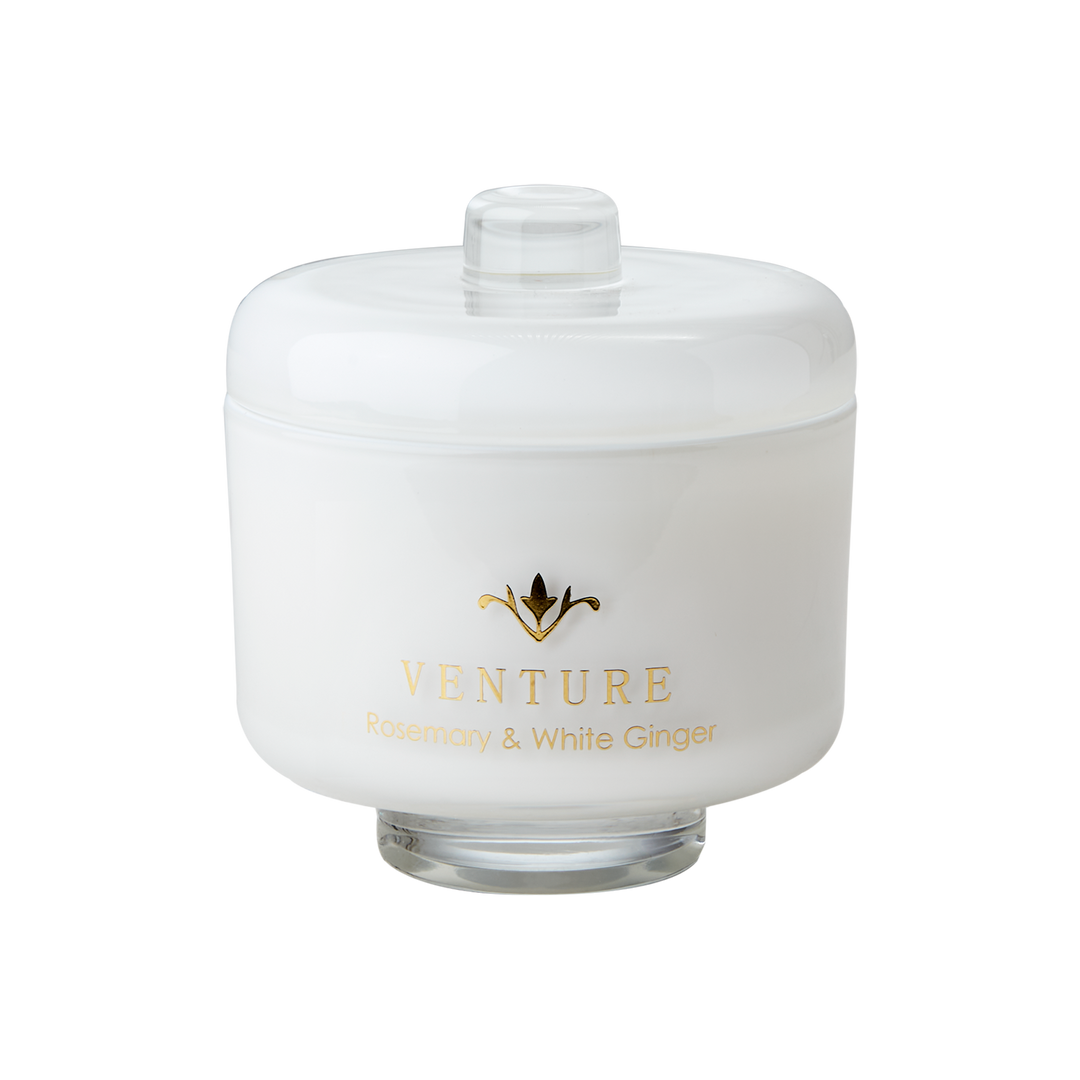 Affari of Sweden - VENTURE Doftljus Rosemary & white ginger, Vit