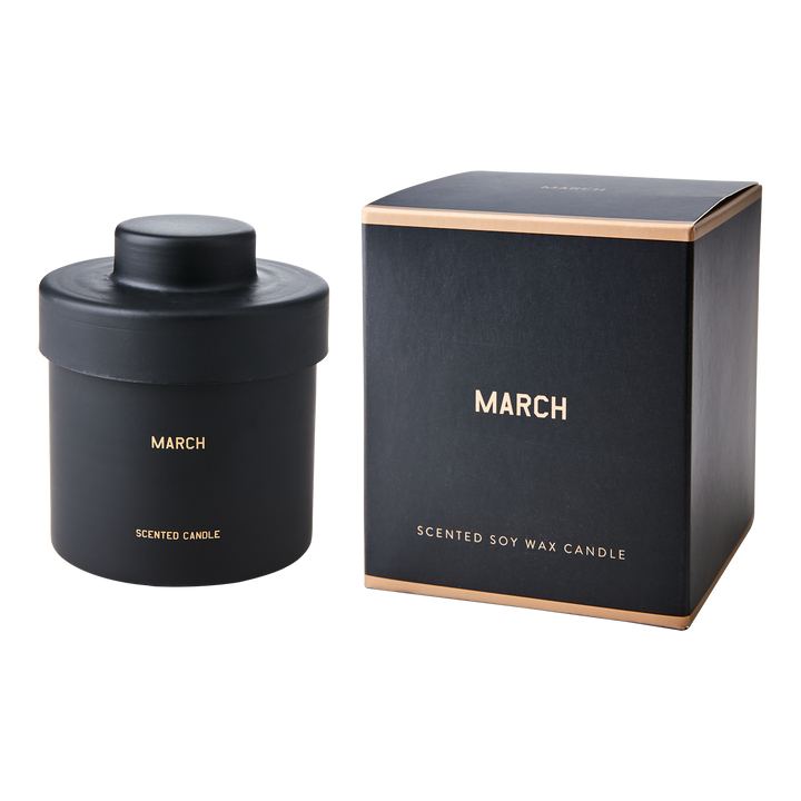 Affari of Sweden - CALENDAR Doftljus Melon, mandarin, cucumber, peach & apple, Svart