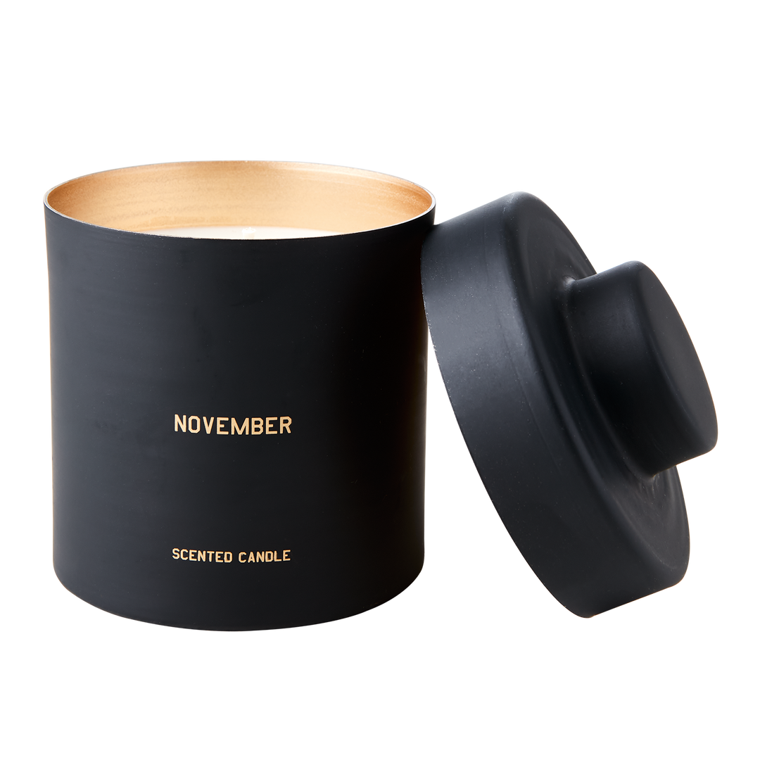 Affari of Sweden - CALENDAR Doftljus Hazelnut & oat, Svart