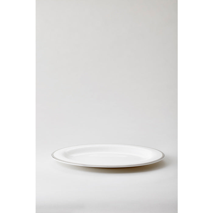 Royal Porcelain - Silver Paisley Ovalt fat 32 cm