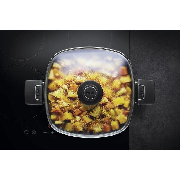 Woll - Glass Lid Grytlock i glas med ventil 26 cm