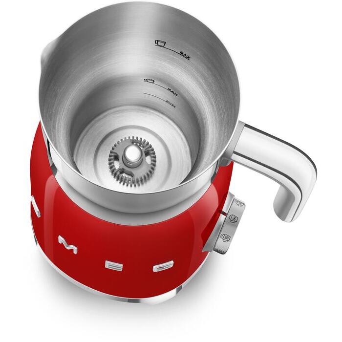 SMEG - MFF11 Mjölkskummare 600 ml Röd