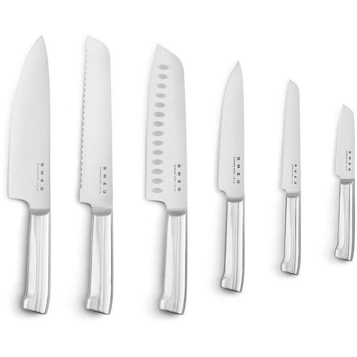 SMEG - KBSF02 Knivblock med 6 knivar Pastellblå