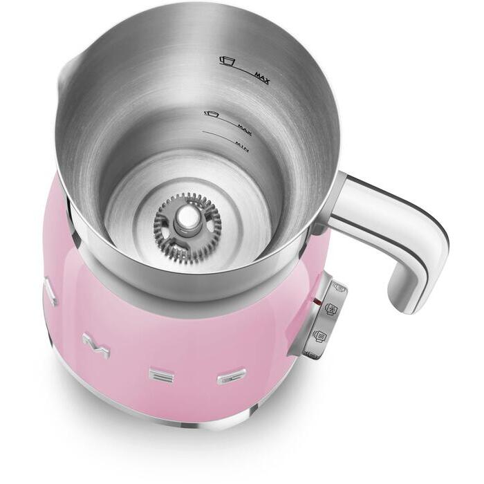 SMEG - MFF11 Mjölkskummare 600 ml Rosa