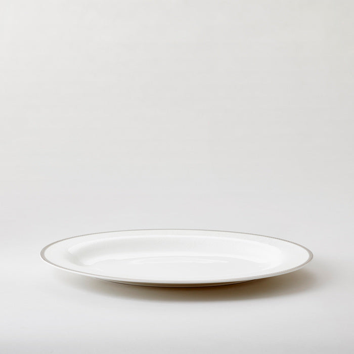 Royal Porcelain - Silver Paisley Ovalt fat 39 cm