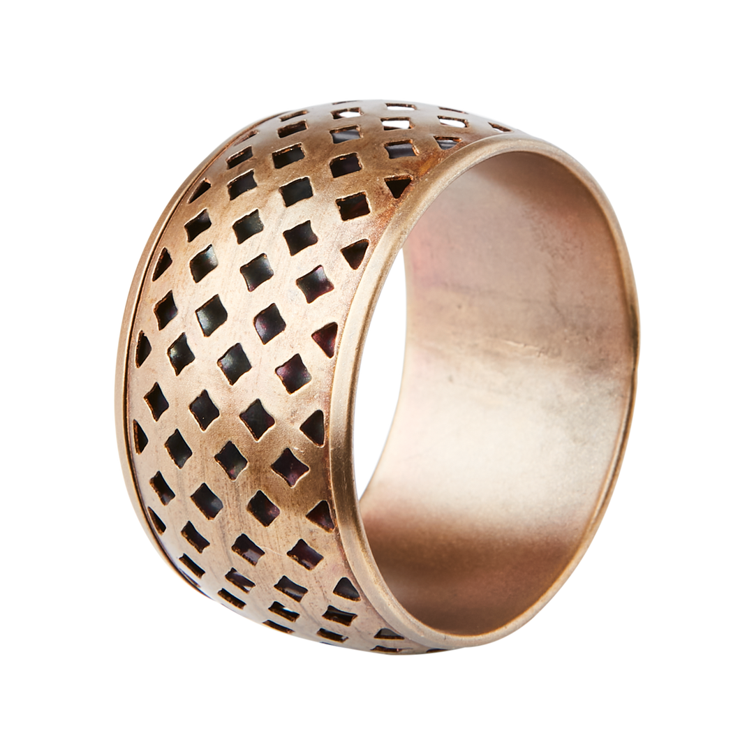 Affari of Sweden - ODIN Servettring, set om 4, Mässingsfärgad