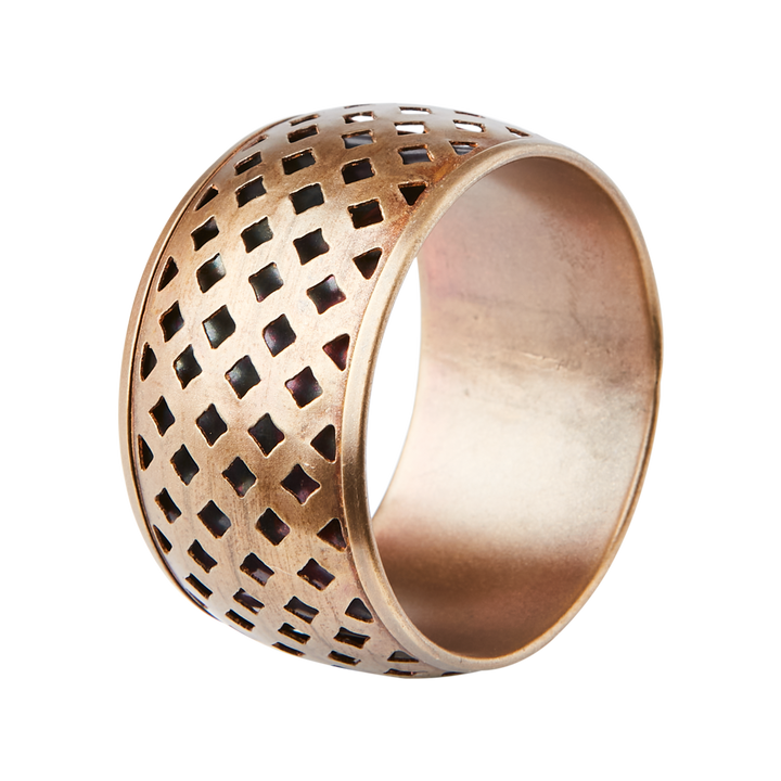 Affari of Sweden - ODIN Servettring, set om 4, Mässingsfärgad