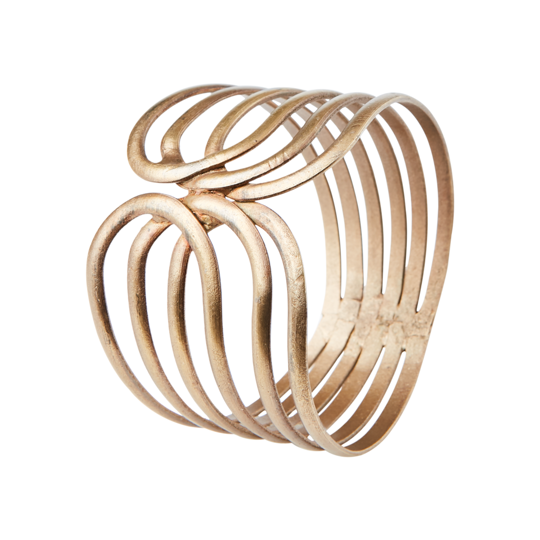 Affari of Sweden - ODIN Servettring, set om 4, Mässingsfärgad