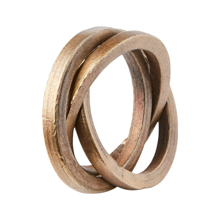 Affari of Sweden - ODIN Servettring, set om 4, Mässingsfärgad