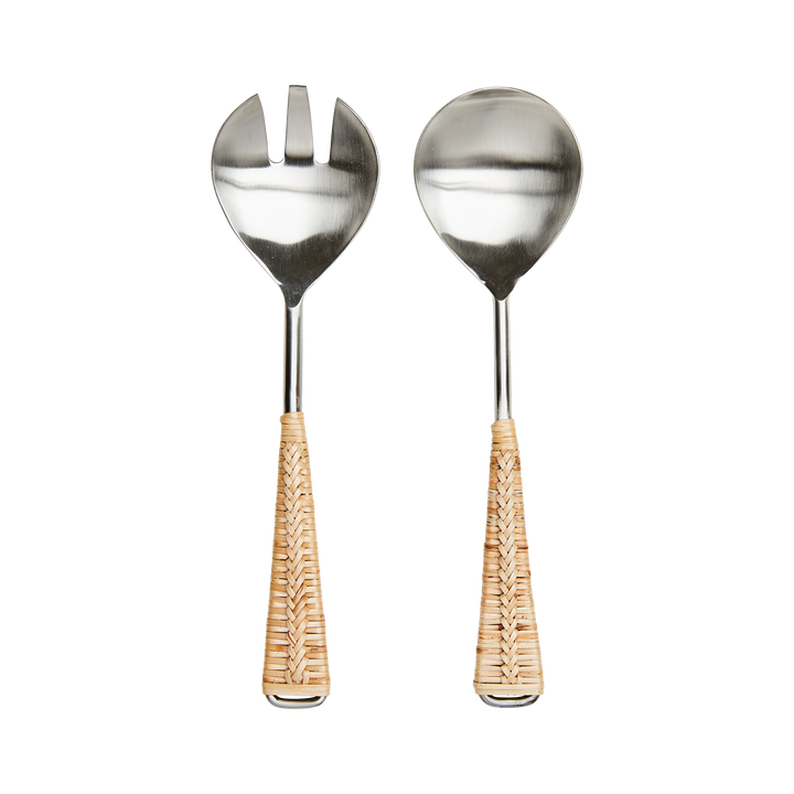 Affari of Sweden - ODIN Salladsbestick, Silverfärgad/natur