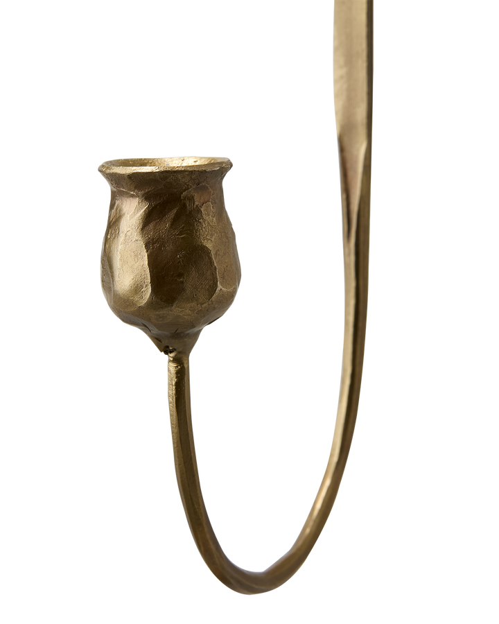 Affari of Sweden - FRANCIS Väggljushållare L, Mässingsfärgad