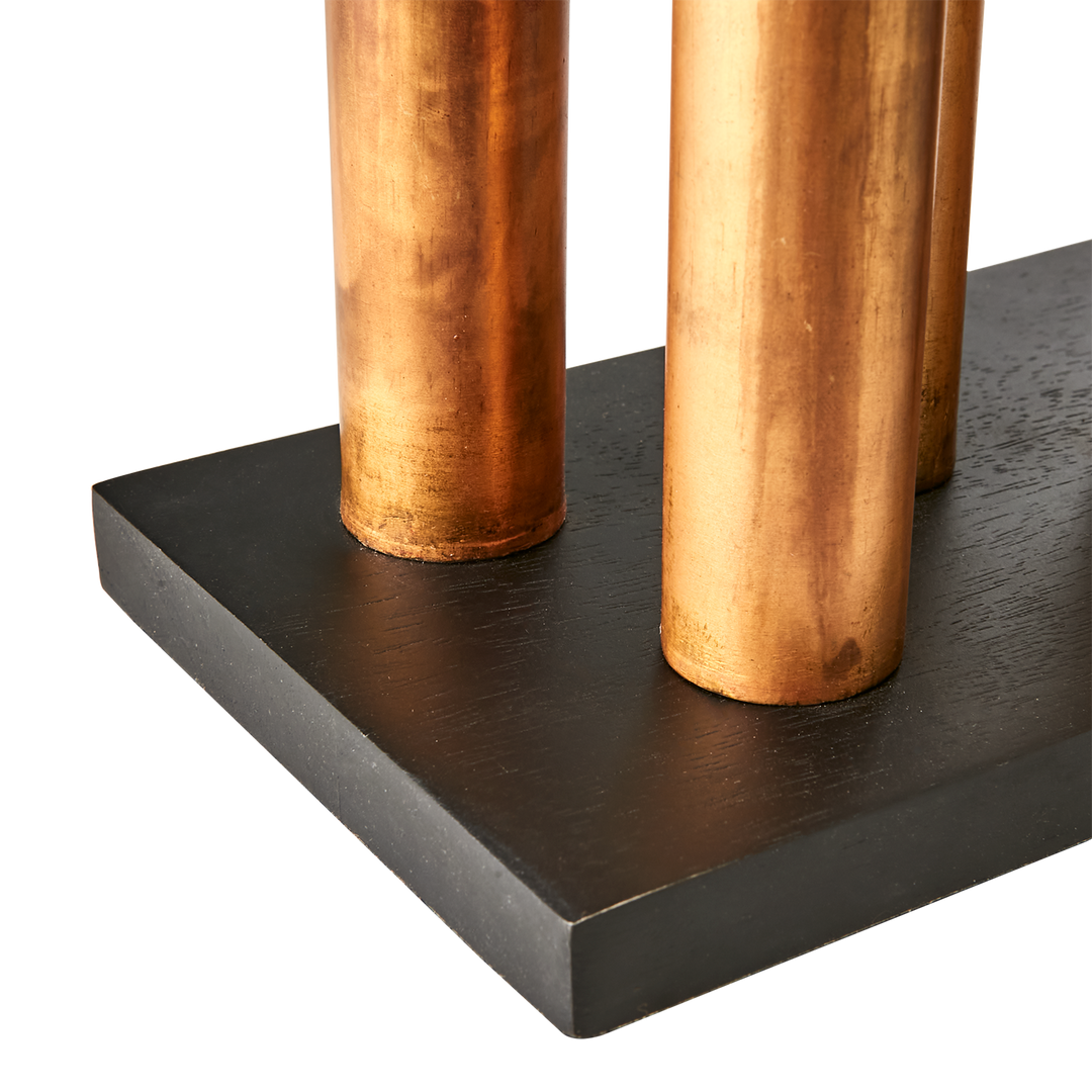 Affari of Sweden - PIPER Ljusstake/vas, Kopparfärgad/svart
