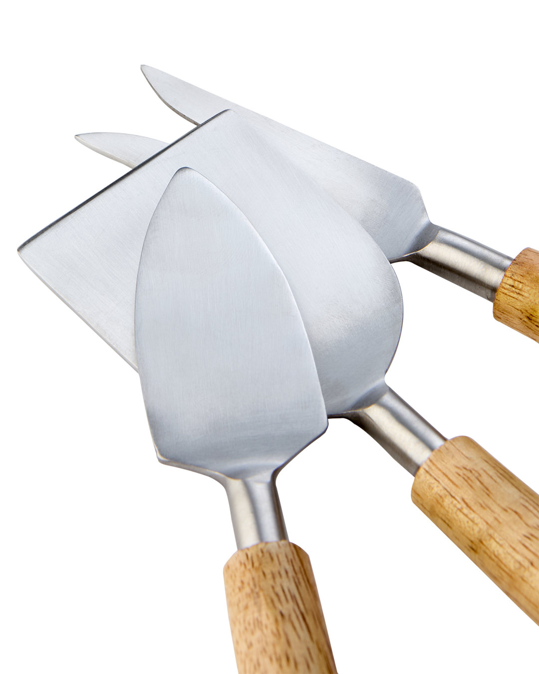 Affari of Sweden - NICO Ostkniv, set om 3, Natur/silverfärgad