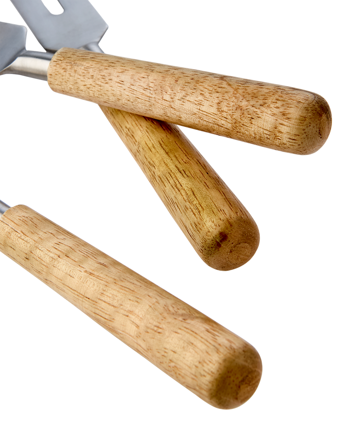 Affari of Sweden - NICO Ostkniv, set om 3, Natur/silverfärgad