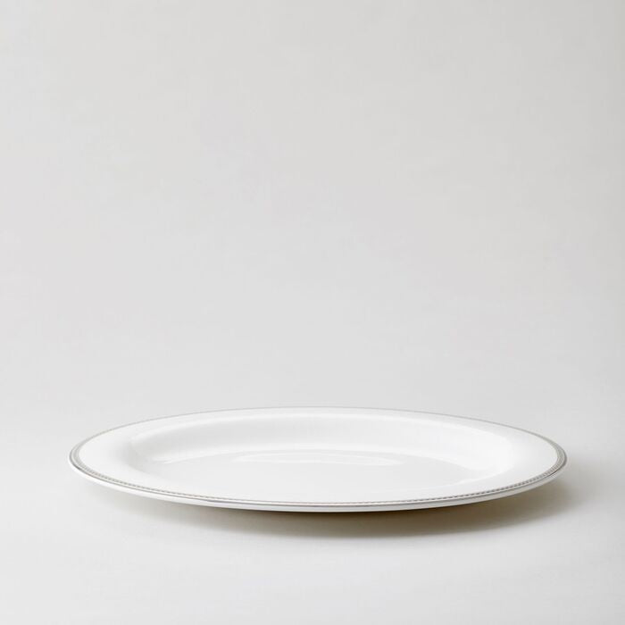 Royal Porcelain - Silver Paisley Ovalt fat 32 cm