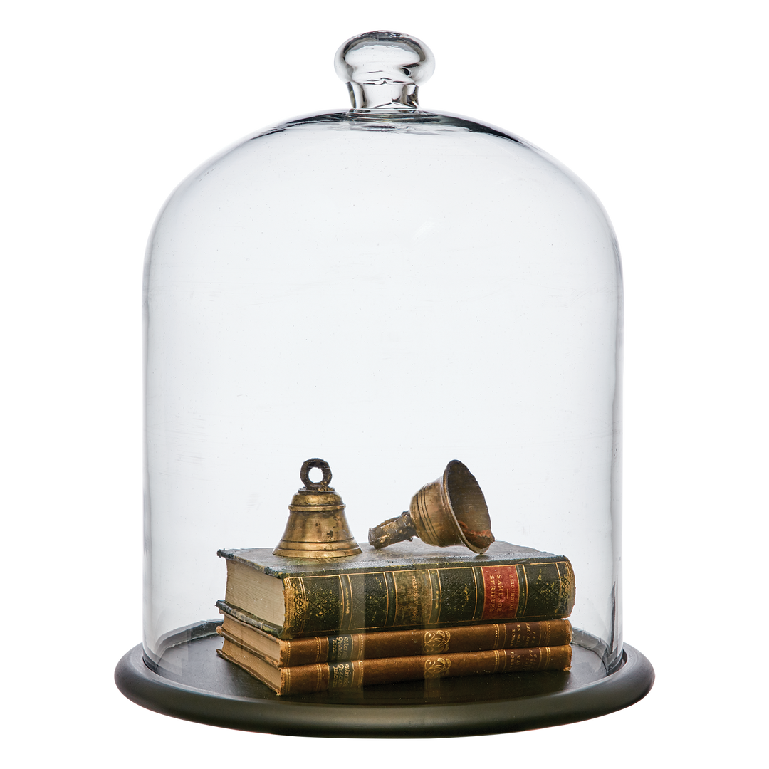 Affari of Sweden - BELLA Glaskupa med fat XL, Klar/svart