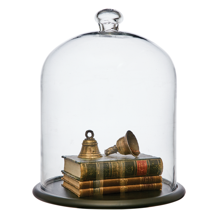 Affari of Sweden - BELLA Glaskupa med fat XL, Klar/svart