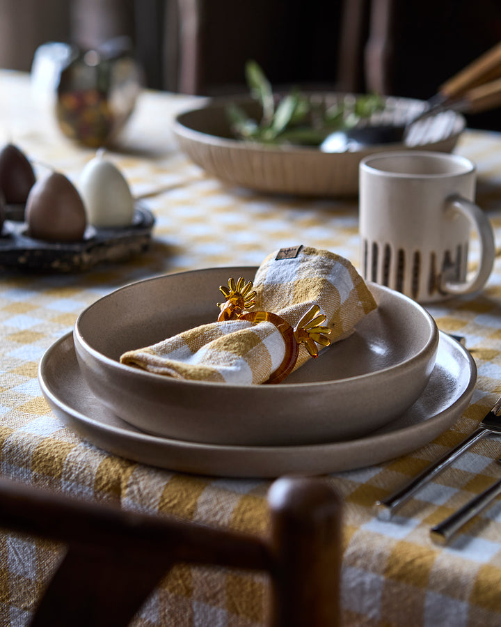 Affari of Sweden - INGRID Servett, Gul/vit