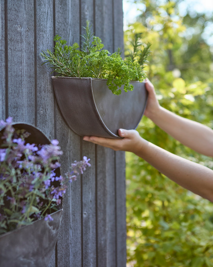 Affari of Sweden - OLIVER Väggkruka, Mörkgrå