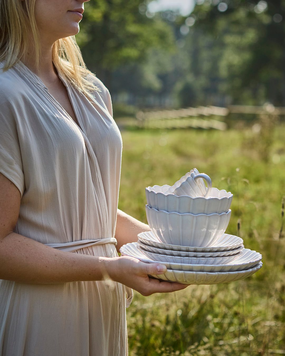 Affari of Sweden - HULDA Tallrik, Elfenben (x4)