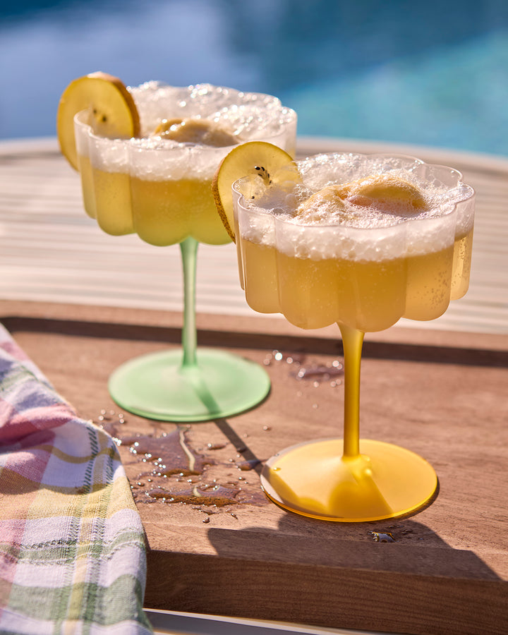 Affari of Sweden - LILLIE Cocktail/dessertglas, Gul (x4)