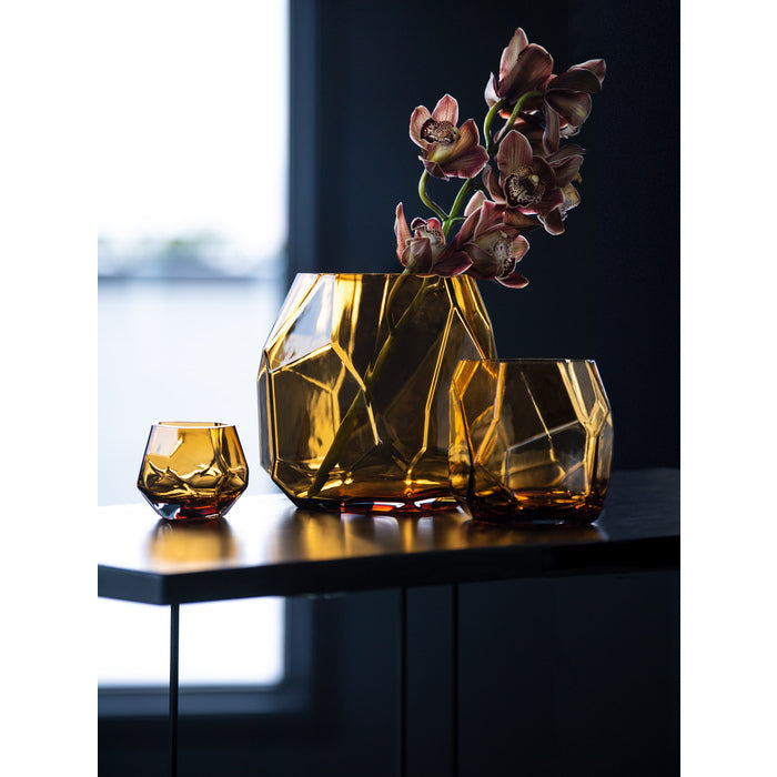 Magnor - Iglo lykta/vas gul 22 cm