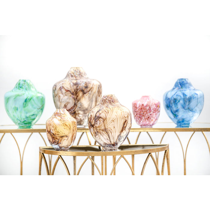 Magnor - Unik skulptur konstglas brun 24 cm