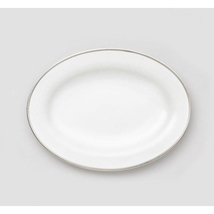 Royal Porcelain - Silver Paisley Ovalt fat 39 cm