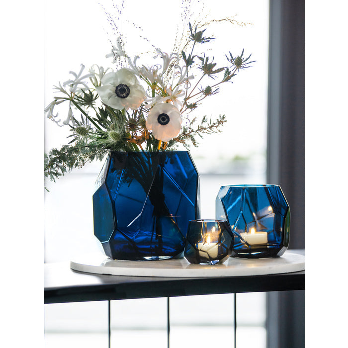 Magnor - Iglo lykta/vas blå 22 cm