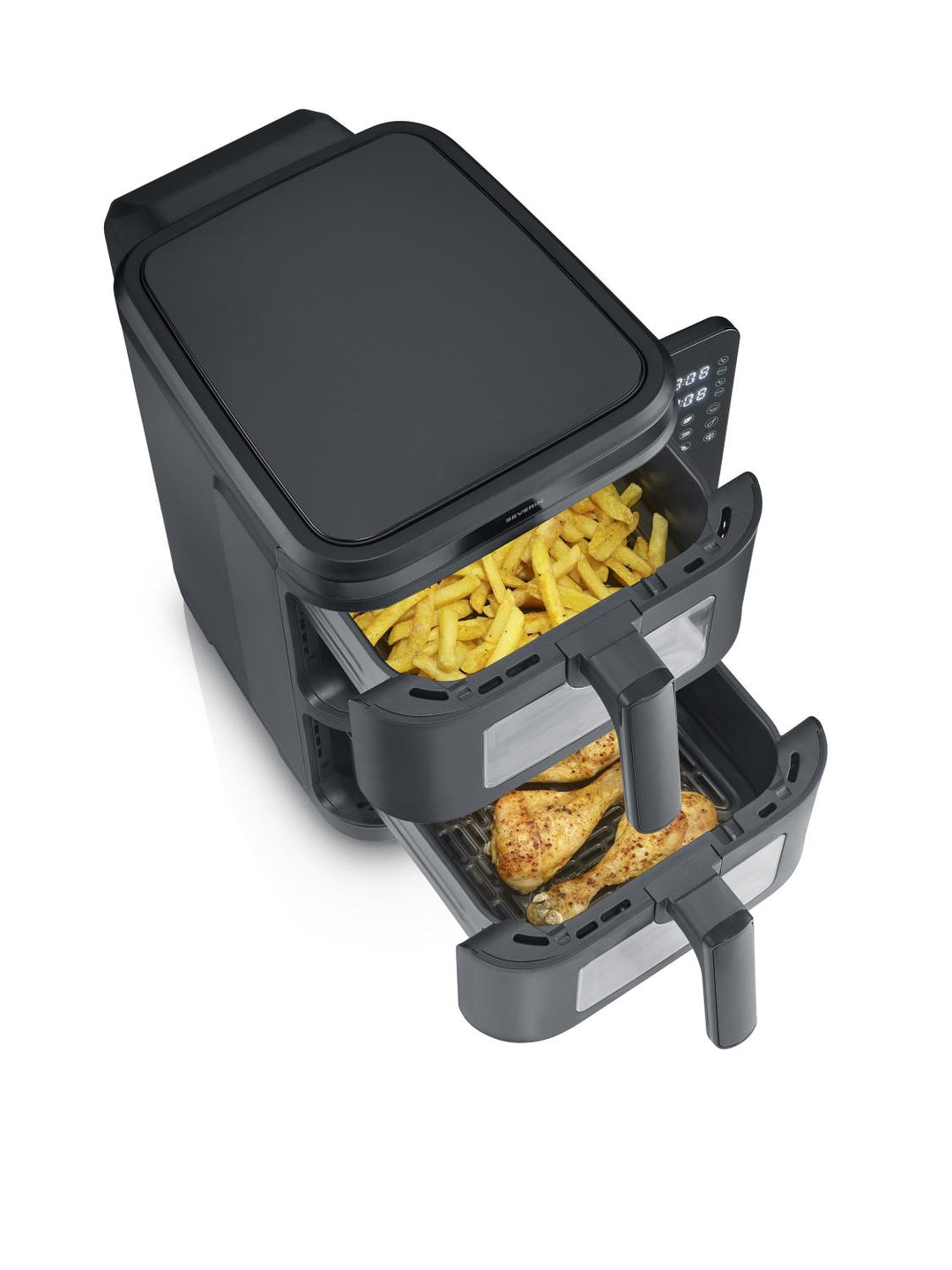 Severin - Fritös Air-Fryer S-Fry Duo Stack FR 2468