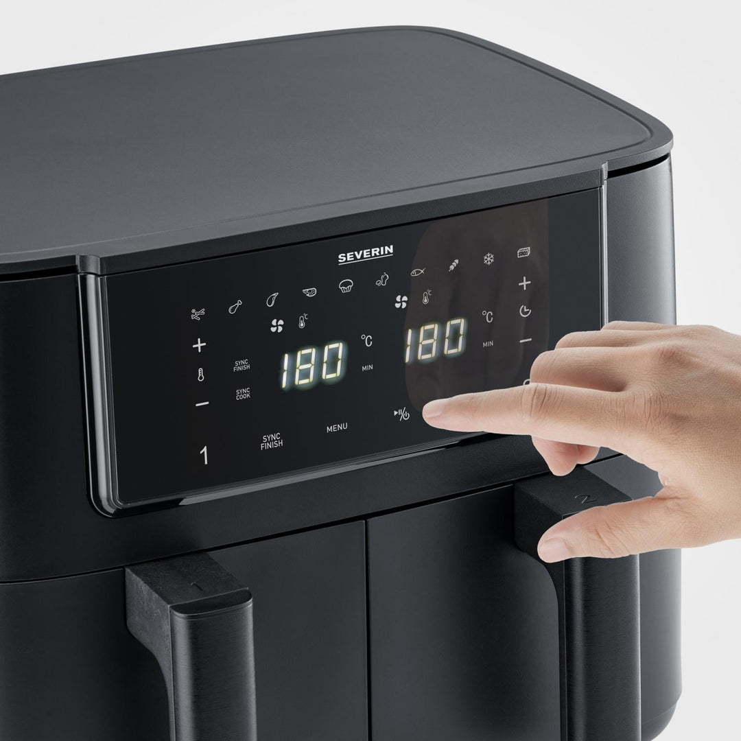 Severin - Fritös Air-Fryer Dubbel 2x 4 liter FR 2463