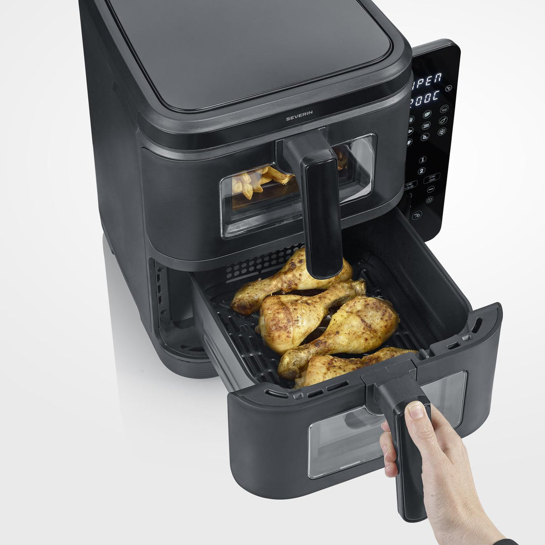 Severin - Fritös Air-Fryer S-Fry Duo Stack FR 2468