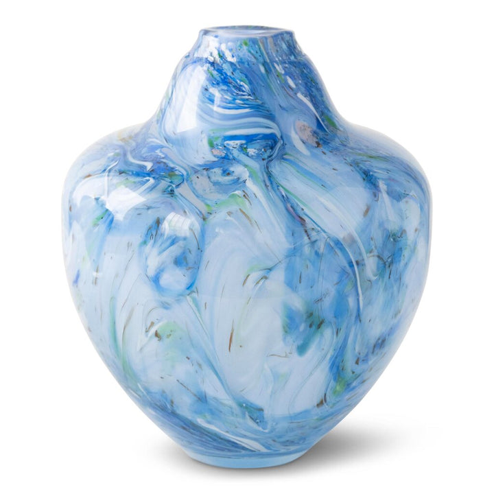 Magnor - Unik skulptur konstglas blå 24 cm