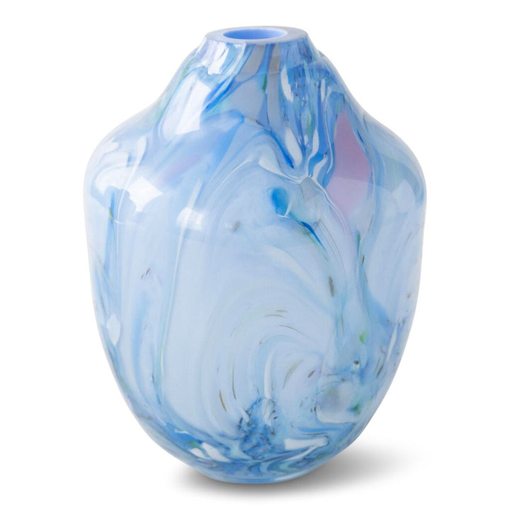 Magnor - Unik skulptur konstglas blå 17 cm