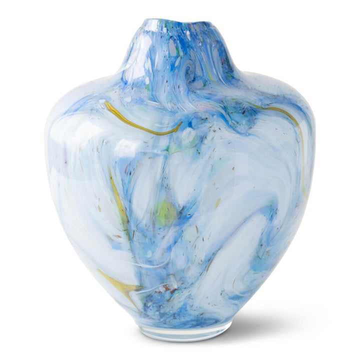 Magnor - Unik skulptur konstglas blå 31 cm