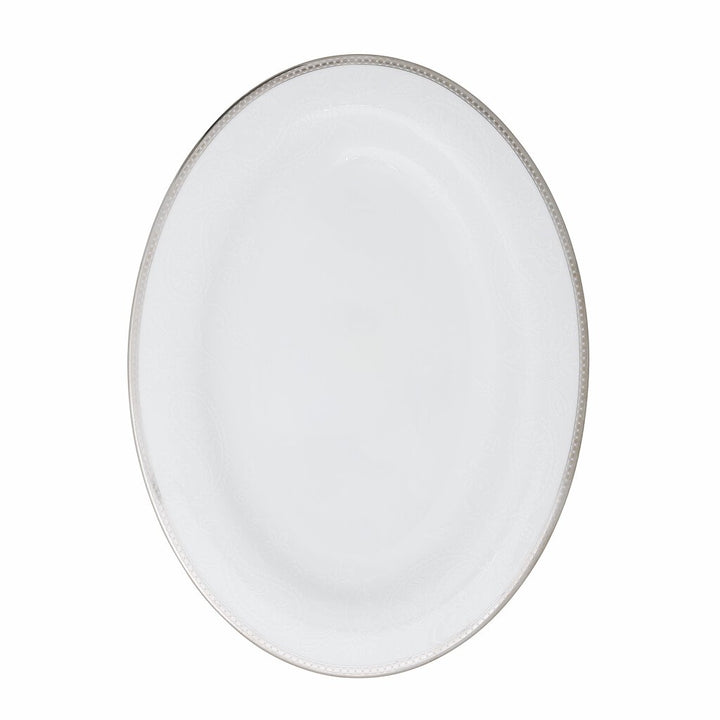 Royal Porcelain - Silver Paisley Ovalt fat 32 cm